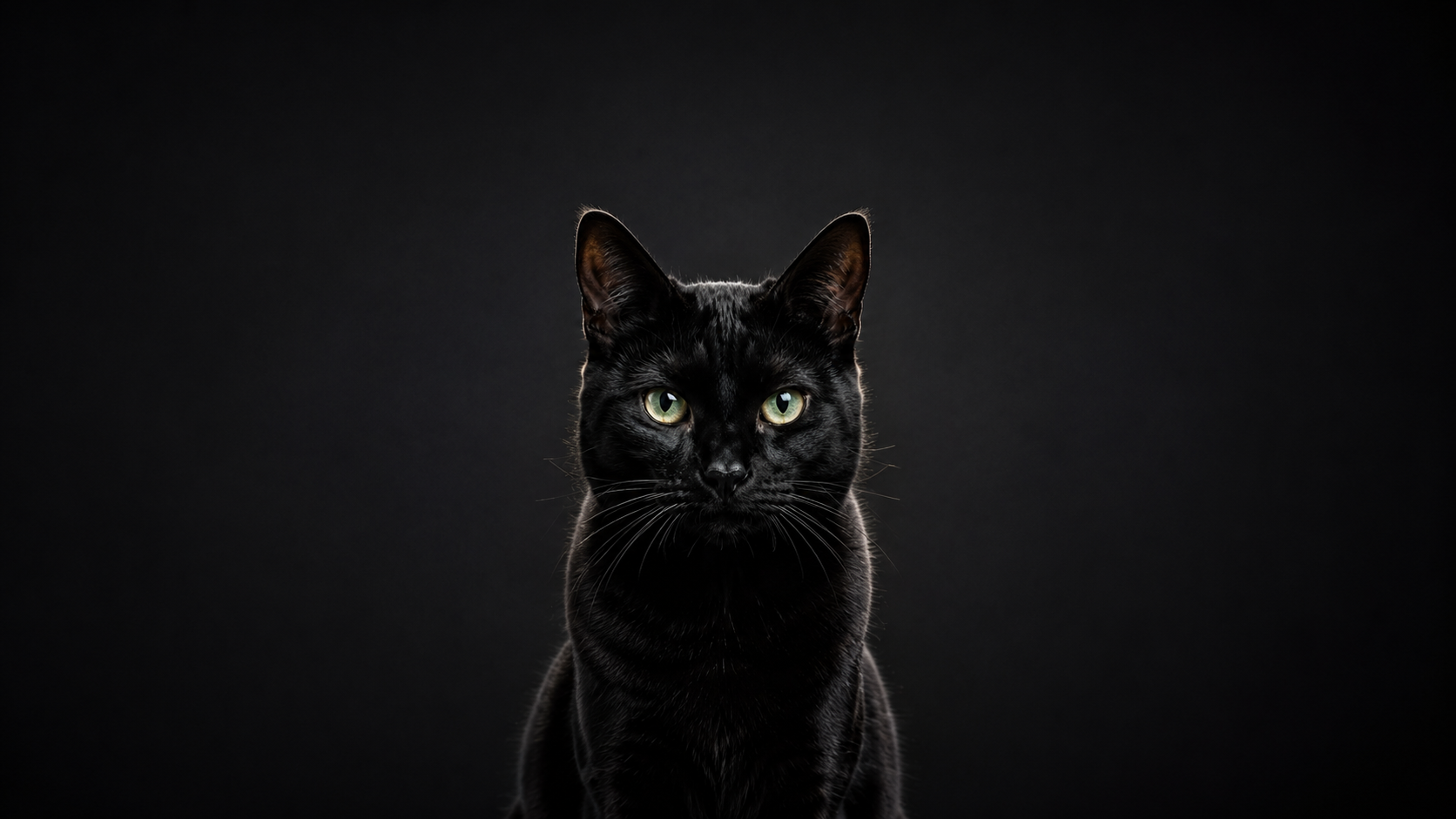 A black cat